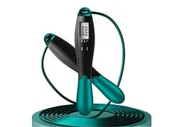 Скоростная скакалка со счетчиком EasyFit черный-зеленый (EF-1916-GN)