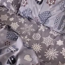 Підковдра MirSon Бязь 17-0655 Snowflake 110 x 140 см сіра (2200009610622) - мініатюра 3