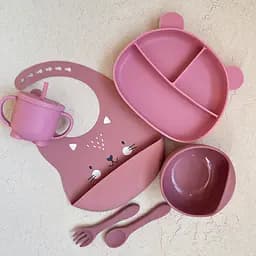 Набір Ведмедики BPR img_e6673 pink поїльник з трубочкою ПРЕМІУМ якість