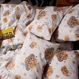 Набір наволочок Moon&Star Бязь Gold Люкс Teddy Dreams 40х40 см 2 шт - мініатюра 4