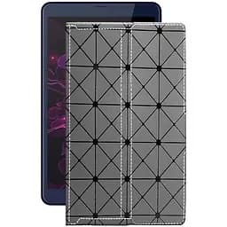 Чохол StatusCASE з екошкіри для планшету Nomi Ultra 4 10 C101014 Сірий ромб