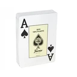 Карты игральные Fournier 2818 100% Plastic Jumbo Index (red blue) (PC_F2818PJI)