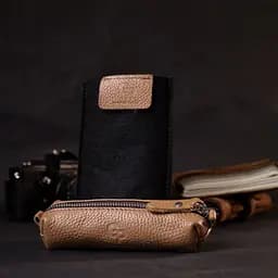 Шкіряна чоловіча ключниця GRANDE PELLE 5х15х3.5 см acs0027536 - мініатюра 7