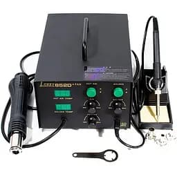 Паяльная станция Lukey 852D+ компрессорная с феном и паяльником