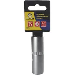 Головка шестигранна Сталь свічна 1/2" 16 мм (71338)