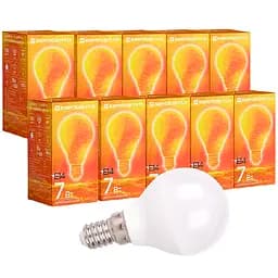 Набір світлодіодних ламп Євросвітло 7 Вт 4200 К P-7-4200-14 Е 14, 10 шт. (58937)