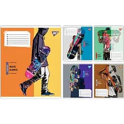 Зошит учнівський "Skate is always" Yes 767812 36 аркушів Різнокольоровий 1 шт. в асортименті