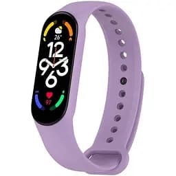 Силіконовий ремінець для Xiaomi Mi Band 7/6/5 Бузковий / Elegant Purple