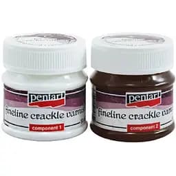 Набір лаків для кракелюра Pentart Тонкі тріщини двокомпонентний 2х50 мл