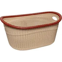 Кошик для білизни Irak Plastik Gordes, 35 л, бежевий (LA530)