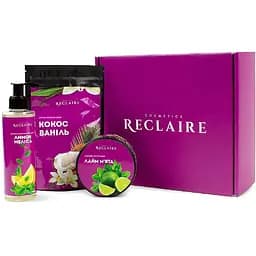 Холодный антицеллюлитный набор для похудения Скраб+Обертывание+Масло Reclaire cosmetics