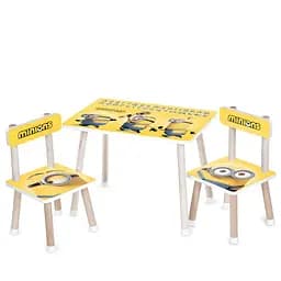 Детский Столик M 501-27 столешница 60 х 40 см, 2 стульчика