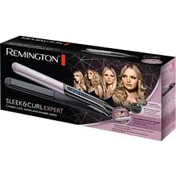 Випрямляч для волосся Remington S6700 Sleek & Curl Expert чорно-рожевий (45645560100) - мініатюра 4