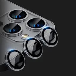 Захисне скло на камеру iLera FocusPro Lens для Apple iPhone 16 Pro/16 Pro Max Black Titanium (iLFPBl16PR) [122678] - мініатюра 4