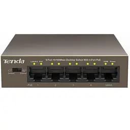 Коммутатор Tenda TEF1105P-4-63W (1xFE+4xFE PoE, 58Вт max) (TEF1105P-4-63W)