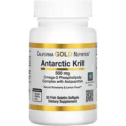 Олія криля California Gold Nutrition Antarctic Krill 500 мг 30 капсул