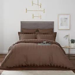Двойной комплект постельного белья Коричневый 355327