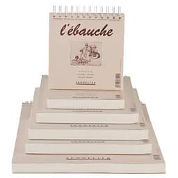 Блокнот на спіралі для ескізів та нарисів Ebauche Sennelier, 130 аркушів, 90 г/м, 16x24 см - мініатюра 2