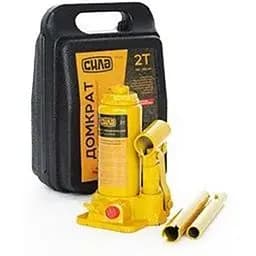 Домкрат гідравлічний пляшковий Сила 2 т (висота підйому 158-308 мм) в кейсі 