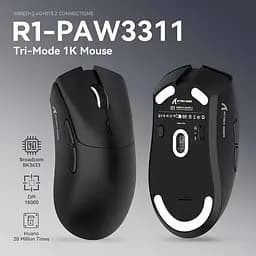 Мишка ігрова бездротова Attack Shark R1 black - мініатюра 3