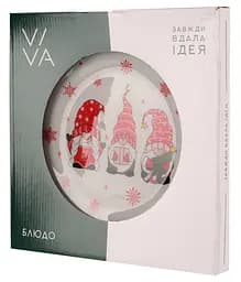 Блюдо VIVA NY GNOMES кругле скляне 26 см (S30105-1) - мініатюра 3