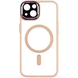 Чохол Creative TPU PC Metal Calais MagSafe Apple iPhone 14 Pink