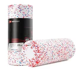 Роллер масажер (валик, ролик) Hop-Sport 3 в 1 EPP 33 см HS-P033DYG білий
