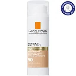 Антивіковий сонцезахисний засіб для чутливої шкіри обличчя La Roche-Posay Anthelios Age Correct Tinted проти зморшок та пігментації з тонуючим ефектом SPF 50 50 мл (MB367600) - мініатюра 2