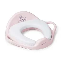 Мягкая накладка на унитаз Tega Зайчики, розовый (KR-020-104)