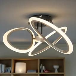 LED-люстра стельова Diasha WG5144/3 45W, 3 світлові петлі, 3 кольори світла, Ø54 см - мініатюра 2