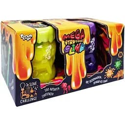 Вязкая масса Danko Toys Mega Stretch Slime SLM-11-01U 2 банки Вид 1 