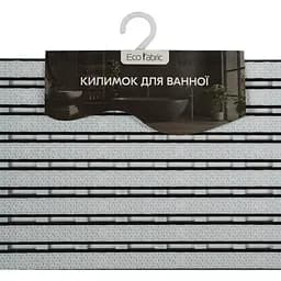 Килимок у ванну кімнату Eco Fabric смужка 69х40 см білий (6940-003) - мініатюра 7