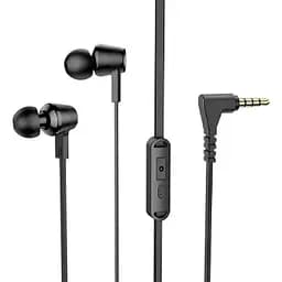 Провідні вакуумні навушники Hoco M86 Oceanic universal earphones with mic, 3.5mm, 1.2m, black