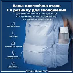 Пляшка для води ION8 1000 мл BPA Free Times To Drink (ЕКО пляшка) Ice (I8RF1000PIMOT2) - мініатюра 5