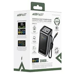Портативний ЗП Power Bank Acefast M33 100W 20000 mAh Metal gray - мініатюра 4