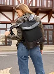 Жіночий рюкзак Sambag Rene Option чорний 37 х 31 х 14 см (27200301)