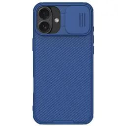 Карбонова накладка Nillkin CamShield Pro Magnetic для Apple iPhone 16, 6.1 Blue