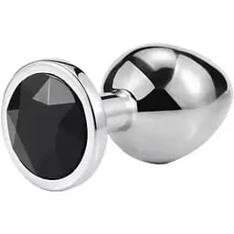 Анальна пробка металева розмір M чорна