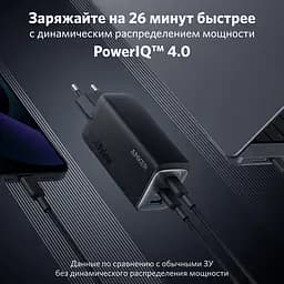 Зарядний пристрій адаптер Anker 65W Gan 735 A2668211 - мініатюра 3