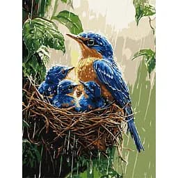 Картина по номерам "Весняний дощ" ©art_selena_ua KHO6741, 30х40 см