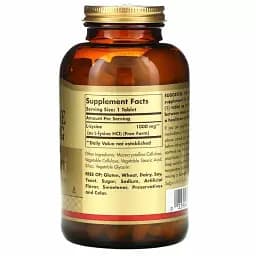 L-лізин Solgar L-Lysine 1000 мг 250 таблеток - мініатюра 2