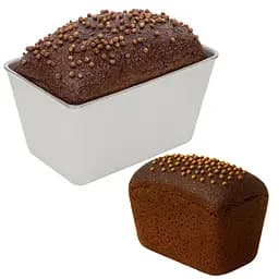 Форма алюмінієва Л12а для домашньої випічки бородинського хліба 17×11×9 см, Полімет 81361