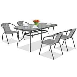 Комплект садових меблів 4Points Ravello-4 з прямокутним столом 140x80x70 см