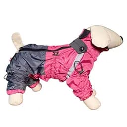 Дождевик для собак DIEGO rain new F серо-розовый - 8-размер