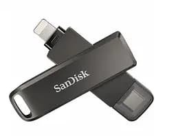 Подвійна флешка SanDisk iXpand Luxe 128Gb Type-C і Lightning конектори - мініатюра 5