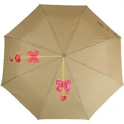 Женский складной зонтик полный автомат Airton 98 см коричневый