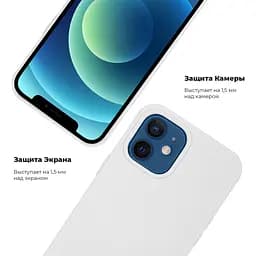 Чехол-накладка силиконовый противоударный для Apple iPhone 12 mini, панель с защитой всего корпуса, софт-тач, pink citrus, ArmorStandart (ARM57603) - мініатюра 3