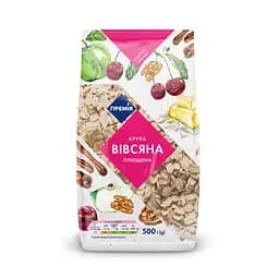 Крупа овсяная Премія плющенная, 500 г (823843)