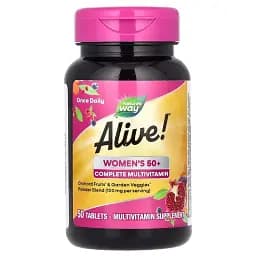 Мультивітаміни повного комплексу для жінок 50+ Nature's Way Alive! Women's 50+ Complete Multivitamin 50 таблеток