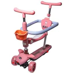 Самокат Baq 5 в 1 Розовый 000283580